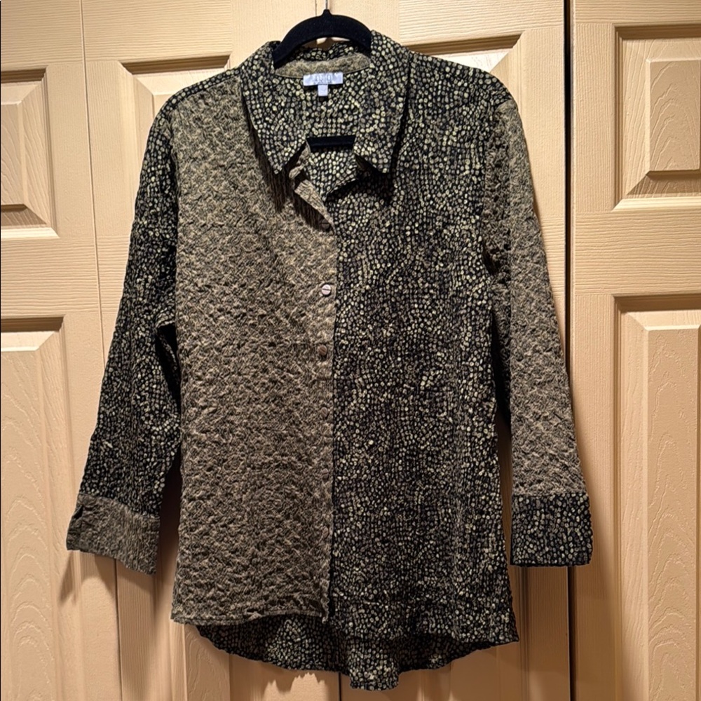 Habitat Size L mixed pattern shirt